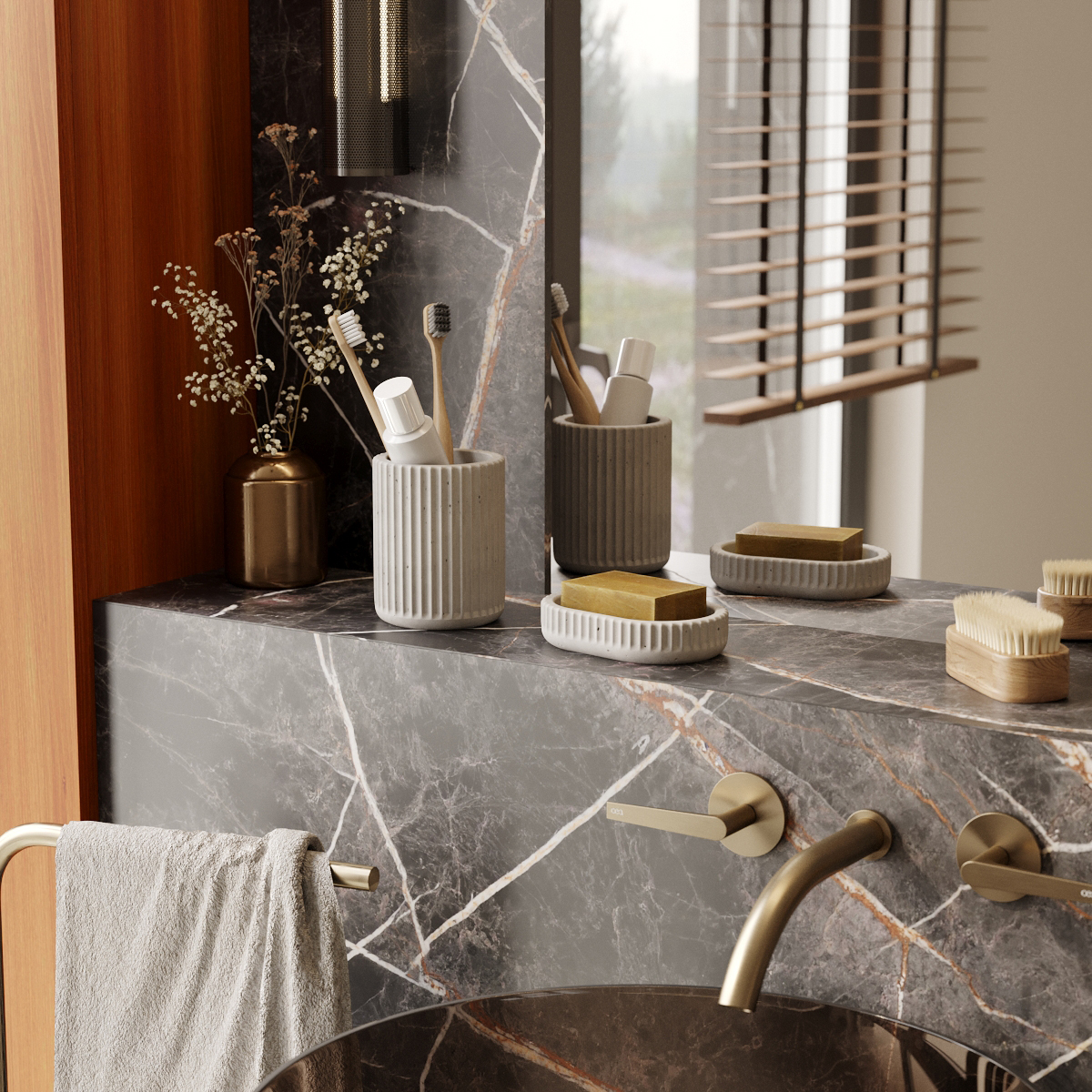 Chloe Soap box + glass_grey m_Interior